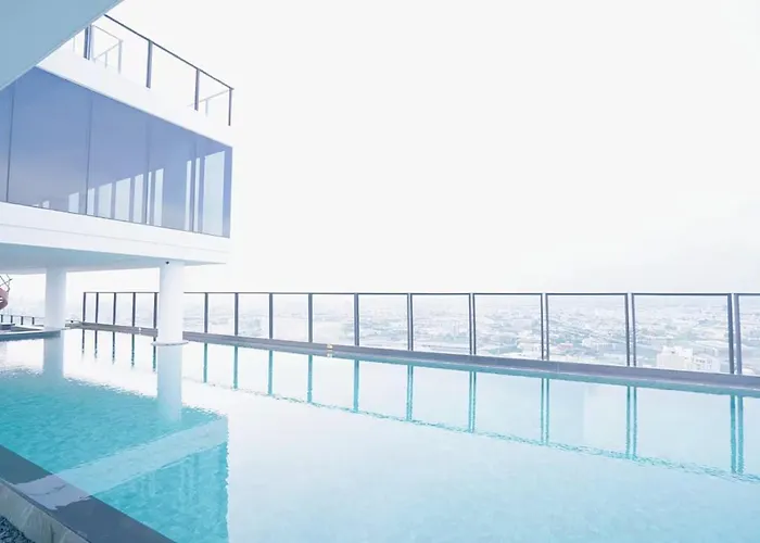 Rama9 Duplex Near Train Market Rca Free Pool Gym Апартаменты *