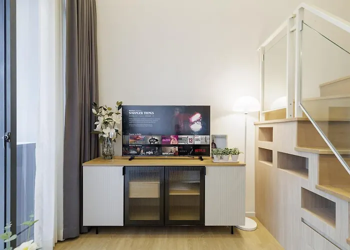 Rama9 Duplex Near Train Market Rca Free Pool Gym Апартаменты *